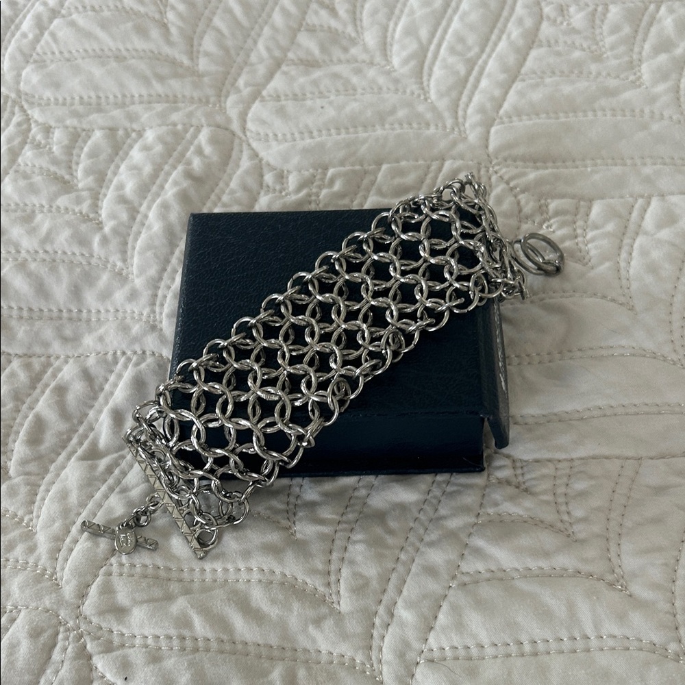 Chic Silver Mesh Bracelet